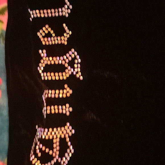 Velvet Rhinstone ANGEL Bodysuit NWT - Picture 6 of 9